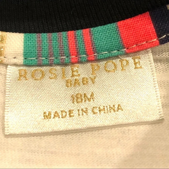 ROSIE POPE NWT GIRLS BABY TODDLER COTTON SHIRT TSHIRT TOP TOPS TEE SZ 18 MONTHS - Picture 5 of 5